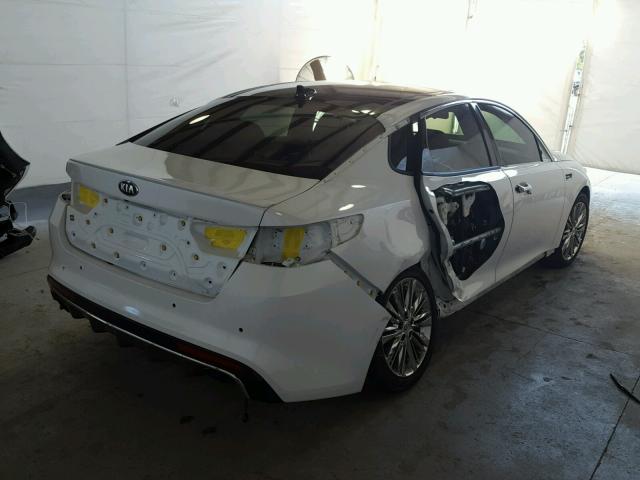 5XXGV4L20GG078663 - 2016 KIA OPTIMA SXL WHITE photo 4