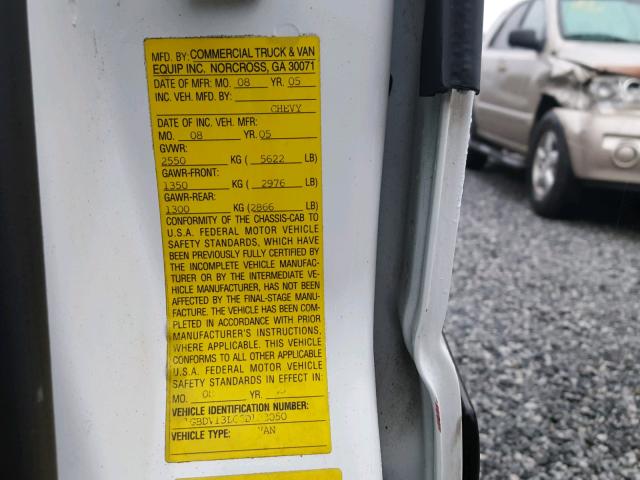 1GBDV13L66D138050 - 2006 CHEVROLET UPLANDER I WHITE photo 10