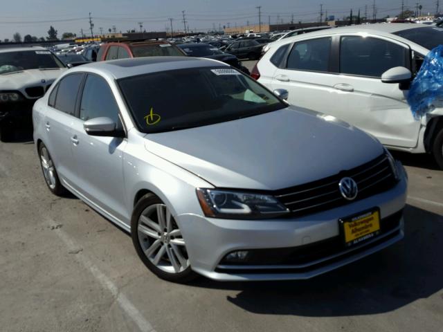 3VW3A7AJ7FM402191 - 2015 VOLKSWAGEN JETTA TDI SILVER photo 1