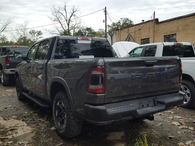 1C6SRFLT4KN570703 - 2019 RAM 1500 REBEL გრაფიტი ფოტო 3