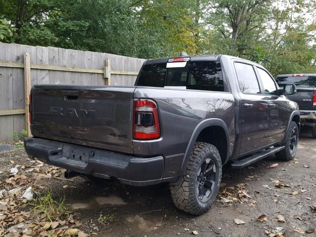 1C6SRFLT4KN570703 - 2019 RAM 1500 REBEL გრაფიტი ფოტო 4