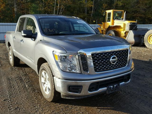 1N6AA1EJ1JN501277 - 2018 NISSAN TITAN S GRAY photo 1