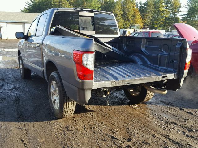 1N6AA1EJ1JN501277 - 2018 NISSAN TITAN S GRAY photo 3