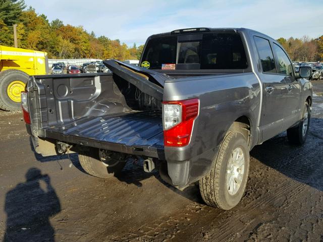 1N6AA1EJ1JN501277 - 2018 NISSAN TITAN S GRAY photo 4