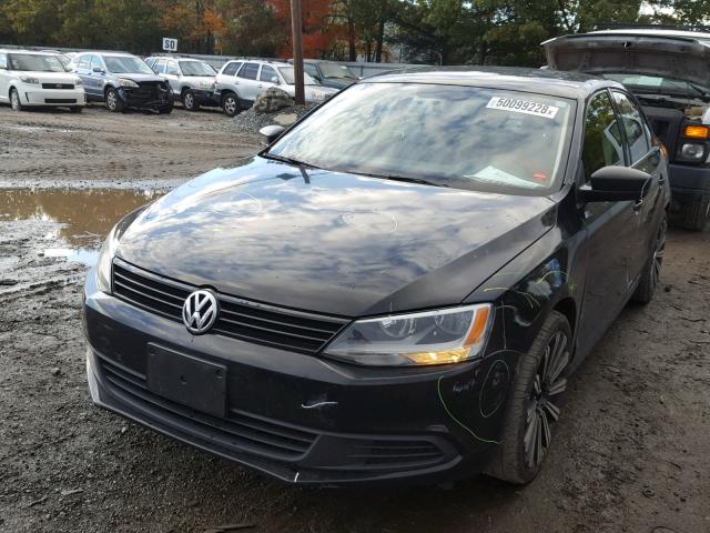3VW2K7AJ6EM390719 - 2014 VOLKSWAGEN JETTA BASE 黑色 照片 2