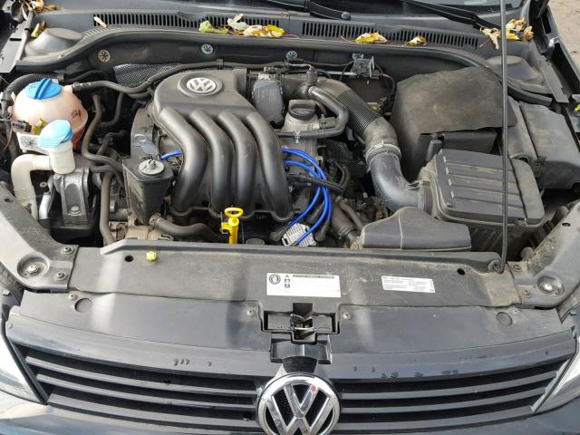 3VW2K7AJ6EM390719 - 2014 VOLKSWAGEN JETTA BASE 黑色 照片 7
