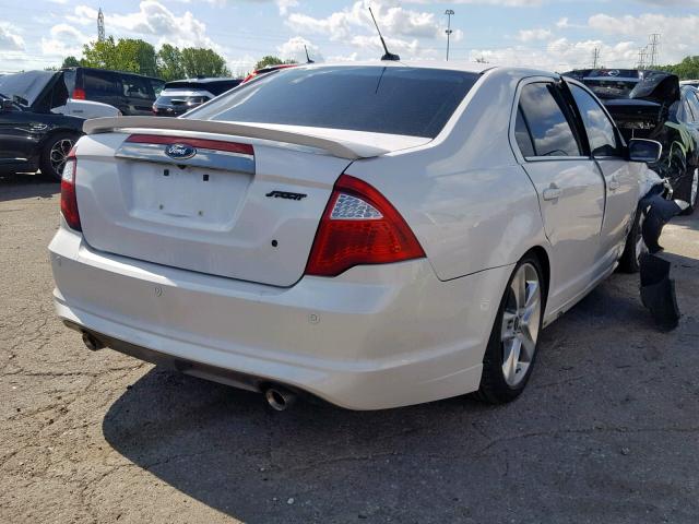 3FAHP0KC1BR133266 - 2011 FORD FUSION SPO WHITE photo 4