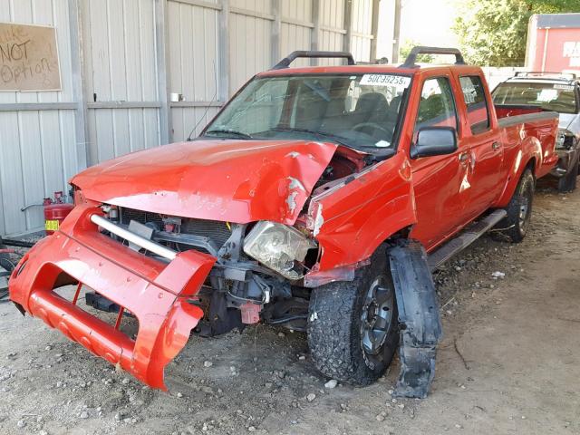 1N6ED29X13C448933 - 2003 NISSAN FRONTIER C RED photo 2