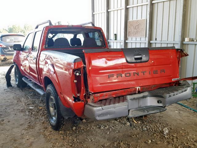 1N6ED29X13C448933 - 2003 NISSAN FRONTIER C RED photo 3