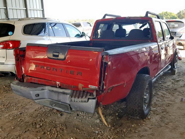 1N6ED29X13C448933 - 2003 NISSAN FRONTIER C RED photo 4