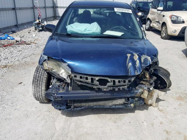 2HGES16504H607561 - 2004 HONDA CIVIC LX BLUE photo 9