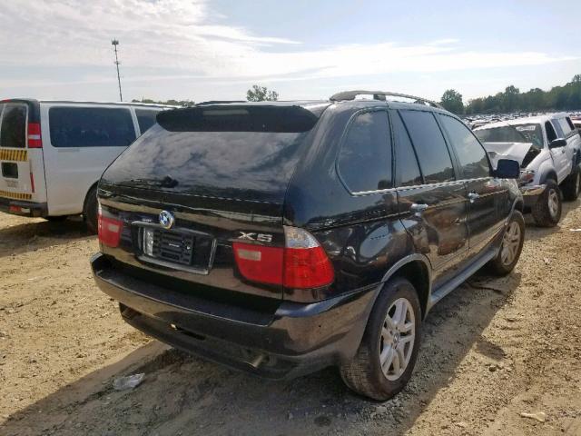 5UXFA13535LY03989 - 2005 BMW X5 3.0I BLACK photo 4