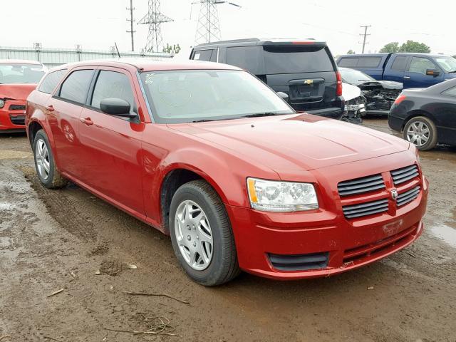 2D4FV47T58H167628 - 2008 DODGE MAGNUM RED photo 1