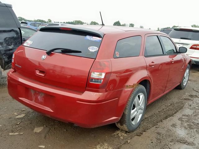 2D4FV47T58H167628 - 2008 DODGE MAGNUM RED photo 4