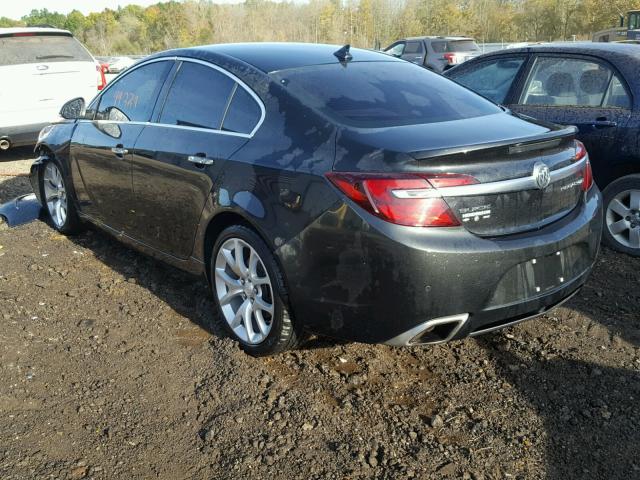 2G4GT5GX6E9208933 - 2014 BUICK REGAL GS BLACK photo 3