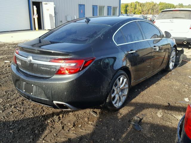 2G4GT5GX6E9208933 - 2014 BUICK REGAL GS BLACK photo 4