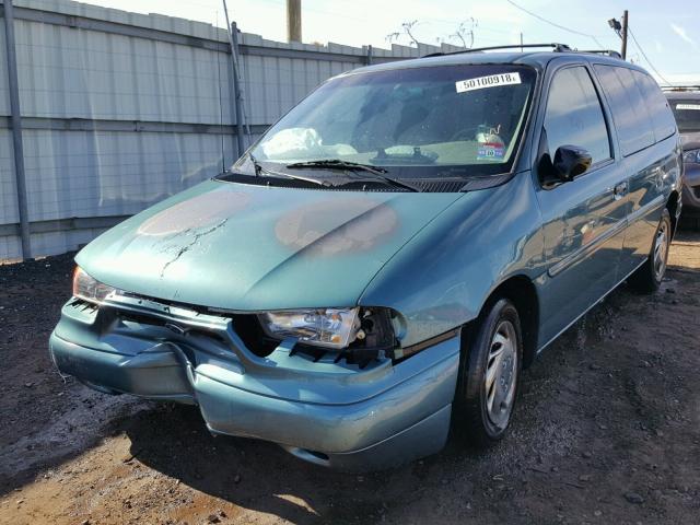 2FMZA514XWBD98081 - 1998 FORD WINDSTAR W TURQUOISE photo 2