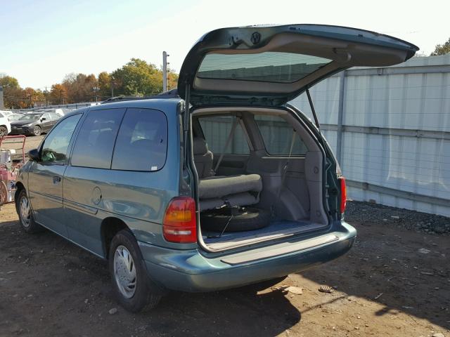 2FMZA514XWBD98081 - 1998 FORD WINDSTAR W TURQUOISE photo 3