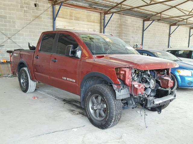 1N6BA0EC6FN509186 - 2015 NISSAN TITAN S BURGUNDY photo 1