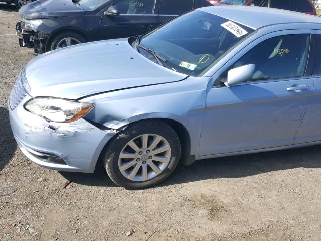 1C3CCBBB5DN627434 - 2013 CHRYSLER 200 TOURIN BLUE photo 9