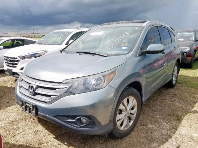 JHLRM3H77CC000453 - 2012 HONDA CR-V EXL GRAY photo 2