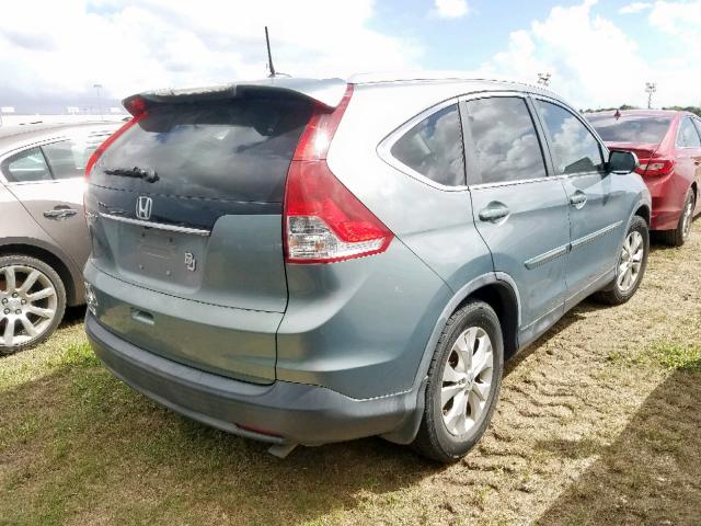 JHLRM3H77CC000453 - 2012 HONDA CR-V EXL GRAY photo 4