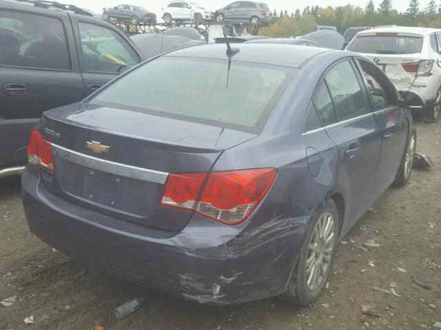 1G1PH5SB6D7198785 - 2013 CHEVROLET CRUZE ECO BLUE photo 4