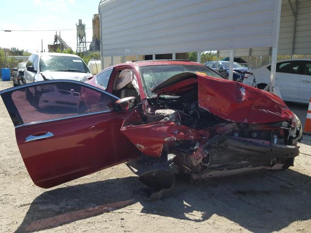 1HGCS12869A015174 - 2009 HONDA ACCORD EXL RED photo 1