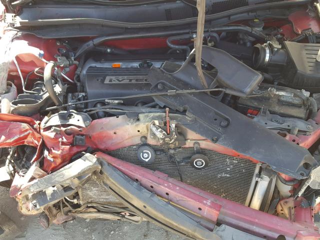 1HGCS12869A015174 - 2009 HONDA ACCORD EXL RED photo 7