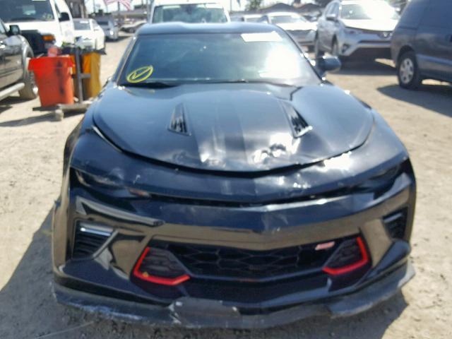 1G1FG1R73H0198718 - 2017 CHEVROLET CAMARO SS BLACK photo 9