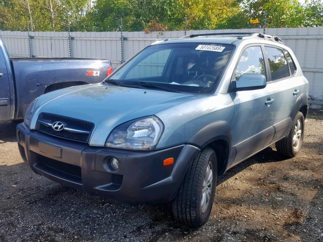 KM8JN12D37U486040 - 2007 HYUNDAI TUCSON SE BLUE photo 2