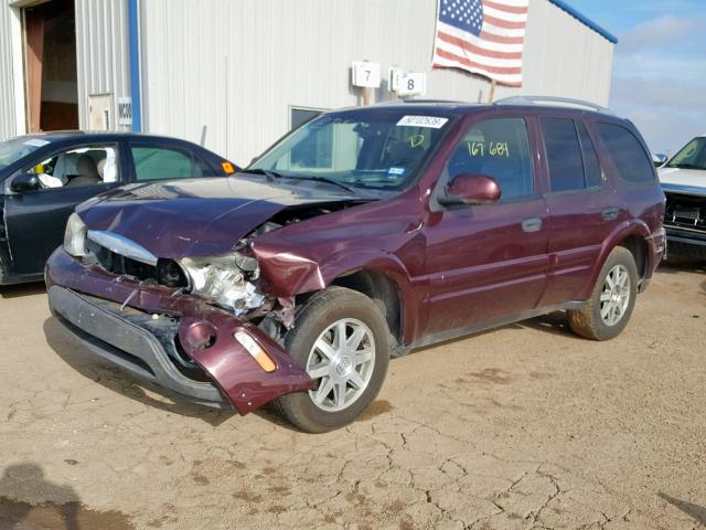 5GADT13S162329252 - 2006 BUICK RAINIER CX BURGUNDY photo 2