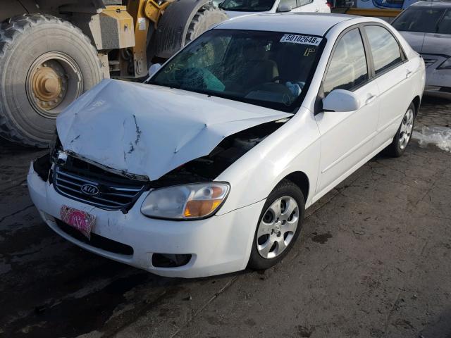 KNAFE121585504322 - 2008 KIA SPECTRA EX WHITE photo 2