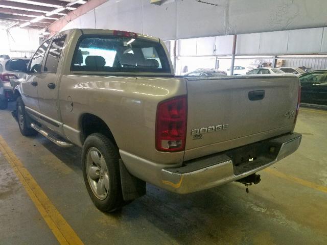 1D7HU18D14J125406 - 2004 DODGE RAM 1500 S BEIGE photo 3