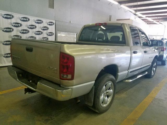 1D7HU18D14J125406 - 2004 DODGE RAM 1500 S BEIGE photo 4