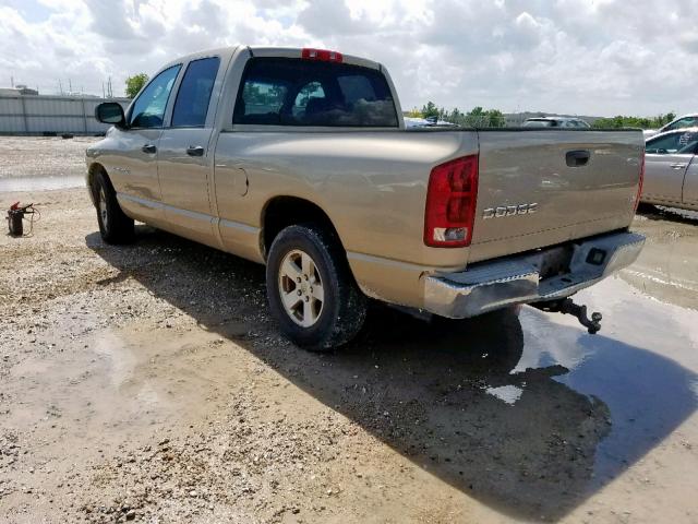 1D7HA18D53S279960 - 2003 DODGE RAM 1500 S TAN photo 3