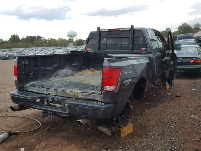 1N6AA06BX6N557503 - 2006 NISSAN TITAN XE GRAY photo 4