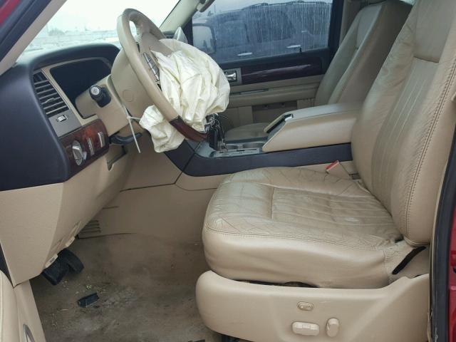 5LMFU28565LJ02086 - 2005 LINCOLN NAVIGATOR 红色 照片 5