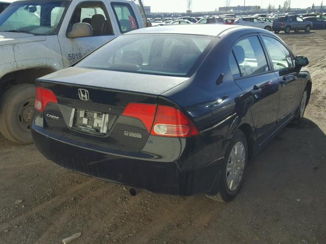 2HGFA16386H012272 - 2006 HONDA CIVIC DX V BLACK photo 4