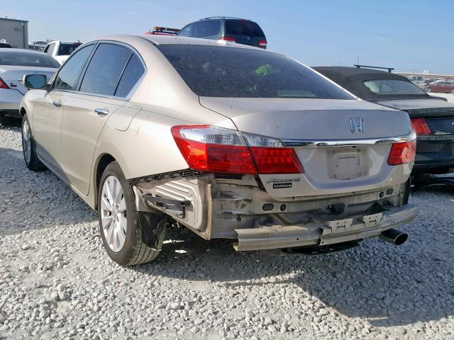 1HGCR2F81EA062201 - 2014 HONDA ACCORD EXL TAN photo 3