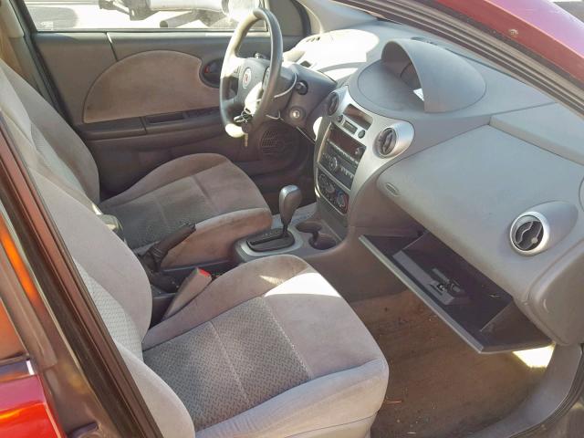 1G8AL55FX7Z153166 - 2007 SATURN ION LEVEL RED photo 5