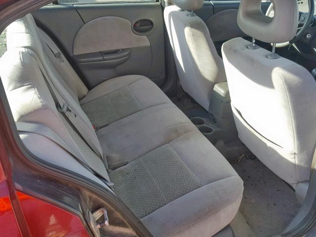 1G8AL55FX7Z153166 - 2007 SATURN ION LEVEL RED photo 6