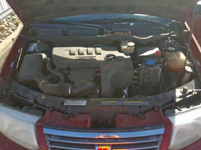 1G8AL55FX7Z153166 - 2007 SATURN ION LEVEL RED photo 7