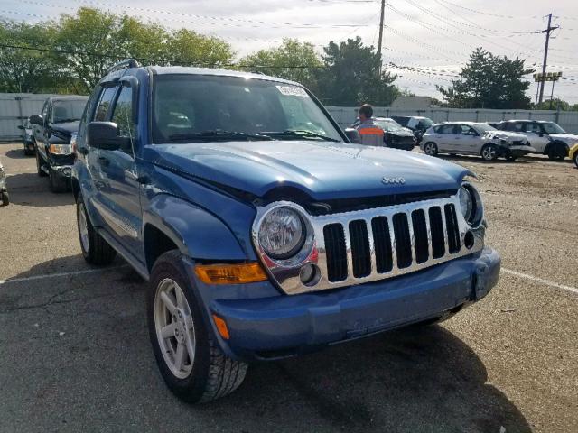 1J4GL58K06W250945 - 2006 JEEP LIBERTY LI BLUE photo 1