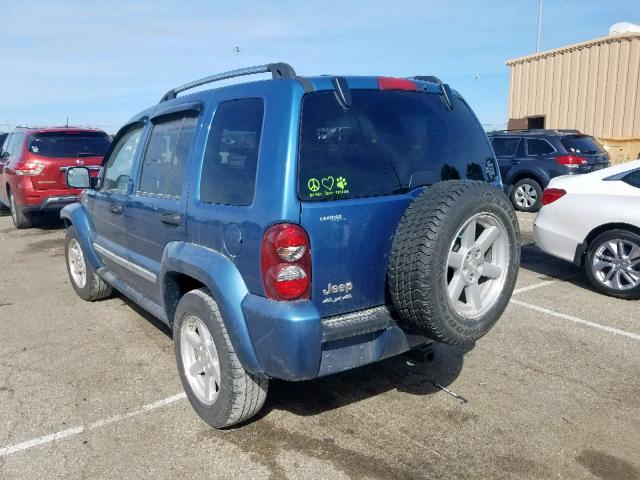 1J4GL58K06W250945 - 2006 JEEP LIBERTY LI BLUE photo 3