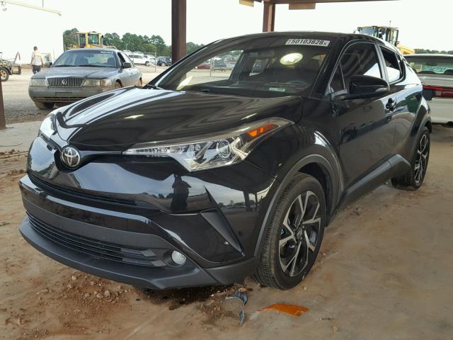 NMTKHMBX8JR057921 - 2018 TOYOTA C-HR XLE BLACK photo 2