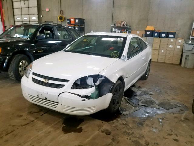 1G1AL18F387137097 - 2008 CHEVROLET COBALT LT WHITE photo 2