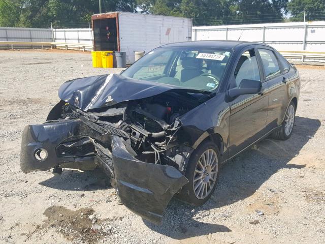 1FAHP3GN0AW168405 - 2010 FORD FOCUS SES BLACK photo 2