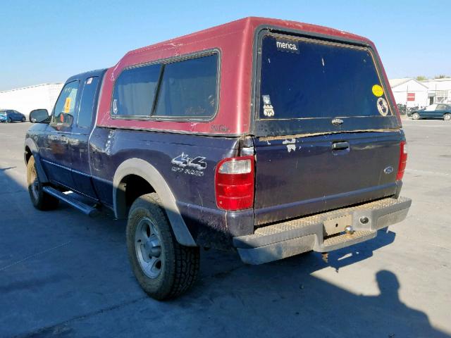 1FTZR15E71PA32055 - 2001 FORD RANGER SUP BLUE photo 3