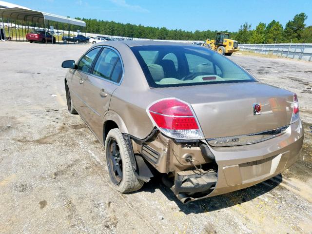 1G8ZS57N98F249464 - 2008 SATURN AURA XE GOLD photo 3